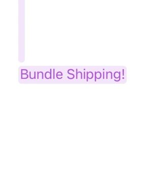 Bundle Shipping! Lavender Text Sticker